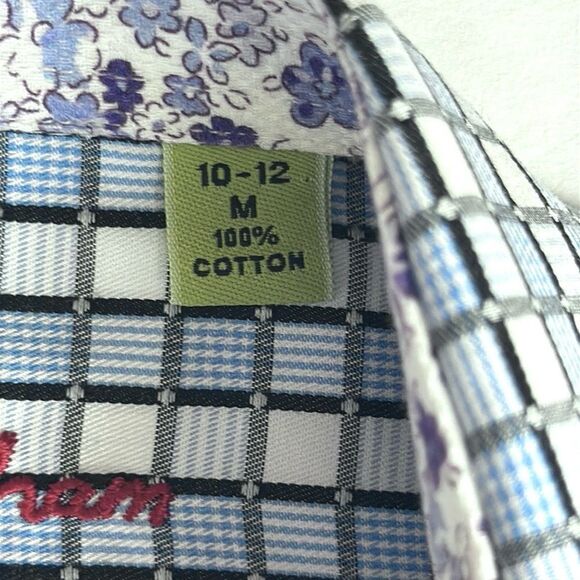 ROBERT GRAHAM Boy’s Button Up Shirt
Cotton Plaid Contrast Floral Cuffs M (10-12) - Picture 9 of 10